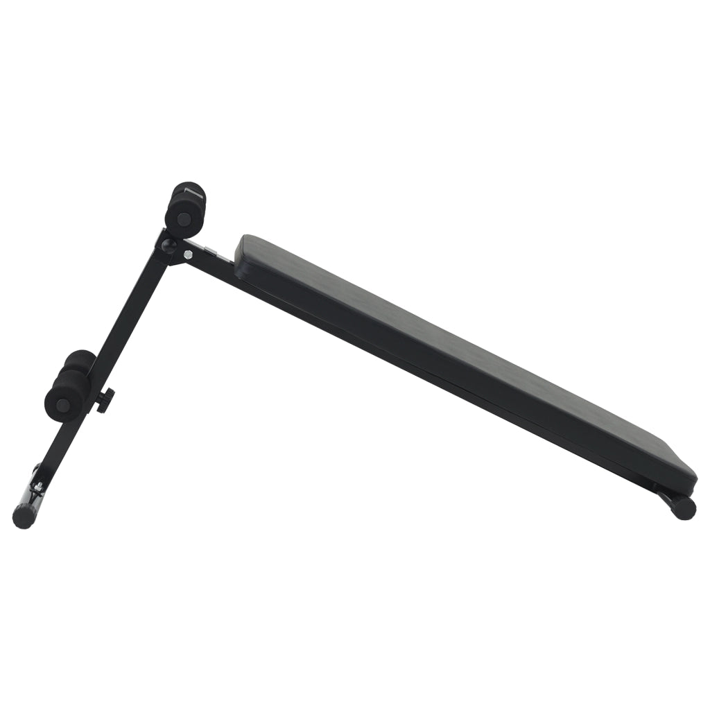 Panca per Sit Up 150 kg Pieghevole e Altezza Regolabile 48-68 cm Acciaio