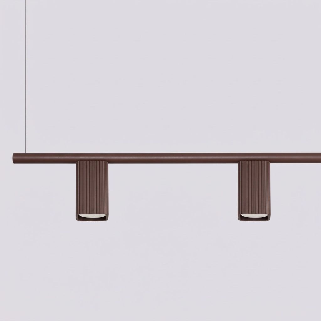 Lampadario RAYO 4 marrone