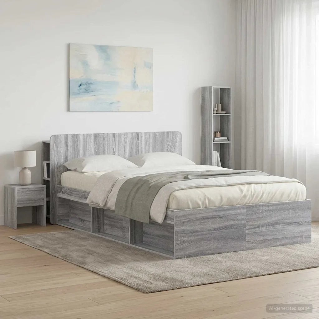 Testata del letto Grigio Sonoma Legno ingegnerizzato 8001207