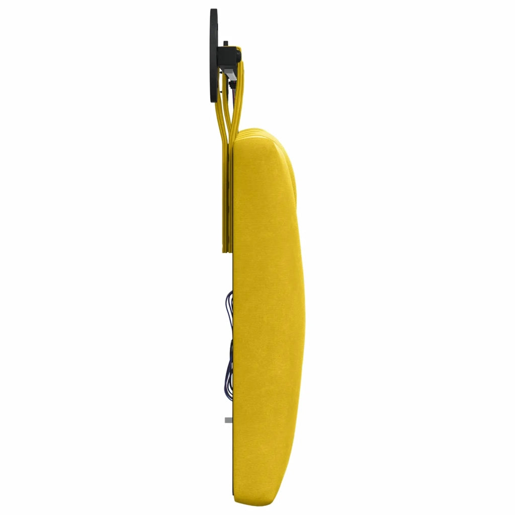 Testiera sospesa Con luce LED Giallo Velluto