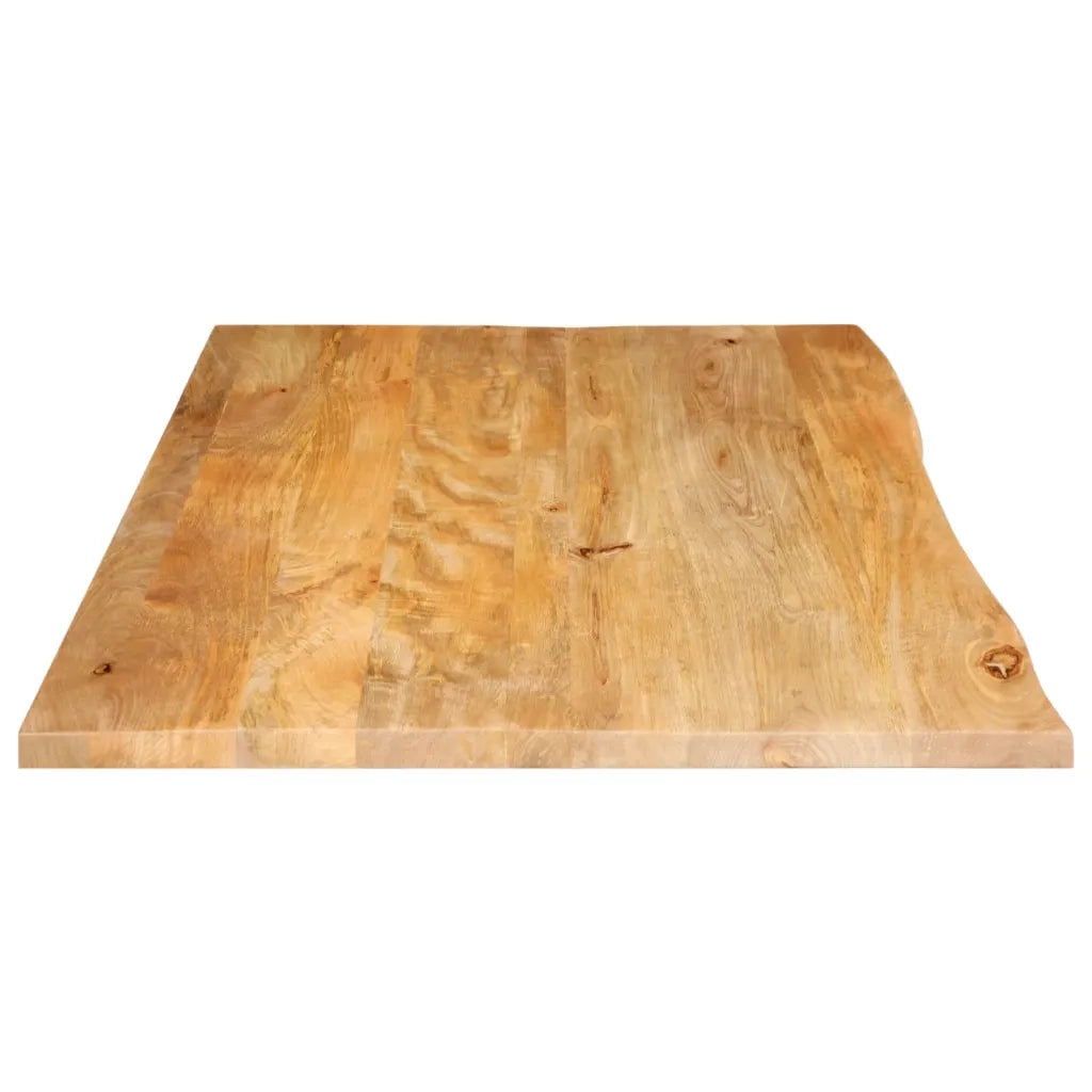 Piano Tavolo Bordi Vivi 110x60x3,8cm in Legno Massello di Mango 370503