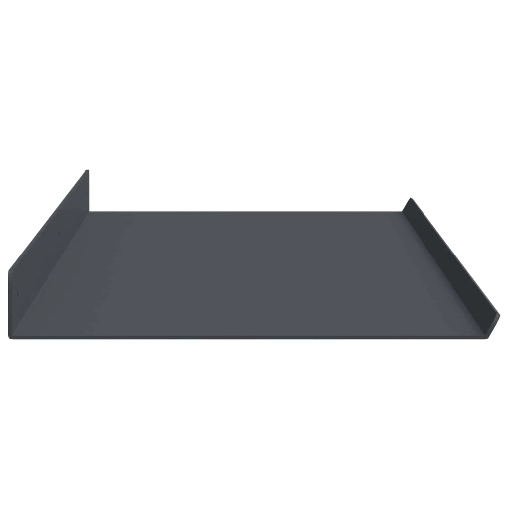 Mensola sospesa 4 pcs Antracite 100 x 18 x 2,5 cm Acciaio 8004049