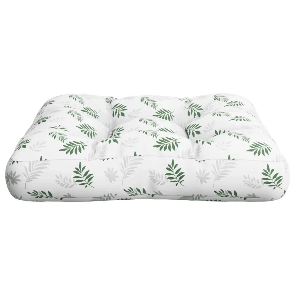 Cuscino Pallet Motivo a Foglie 60x61,5x10 cm in Tessuto Oxford 360896
