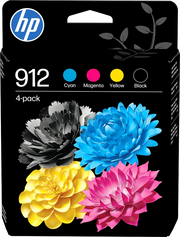 HP Confezione da 4 cartucce di inchiostro nero, ciano, magenta, giallo originali 912