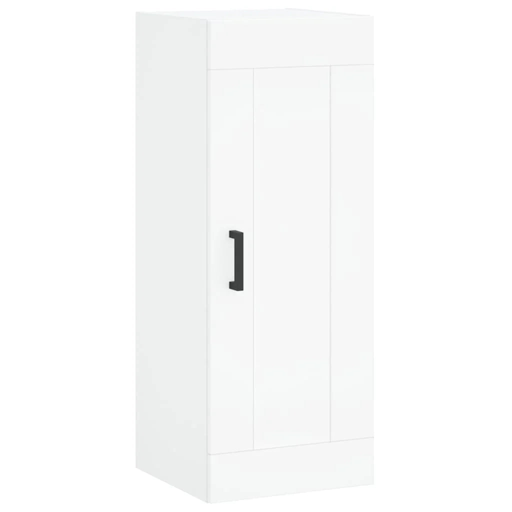 Buffet credenza cassettiera mobiletto mobile contenitore organizer per cucina soggiorno salotto alto 34,5 x 34 x 180 cm legno ingegnerizzato bianco 02_0032303