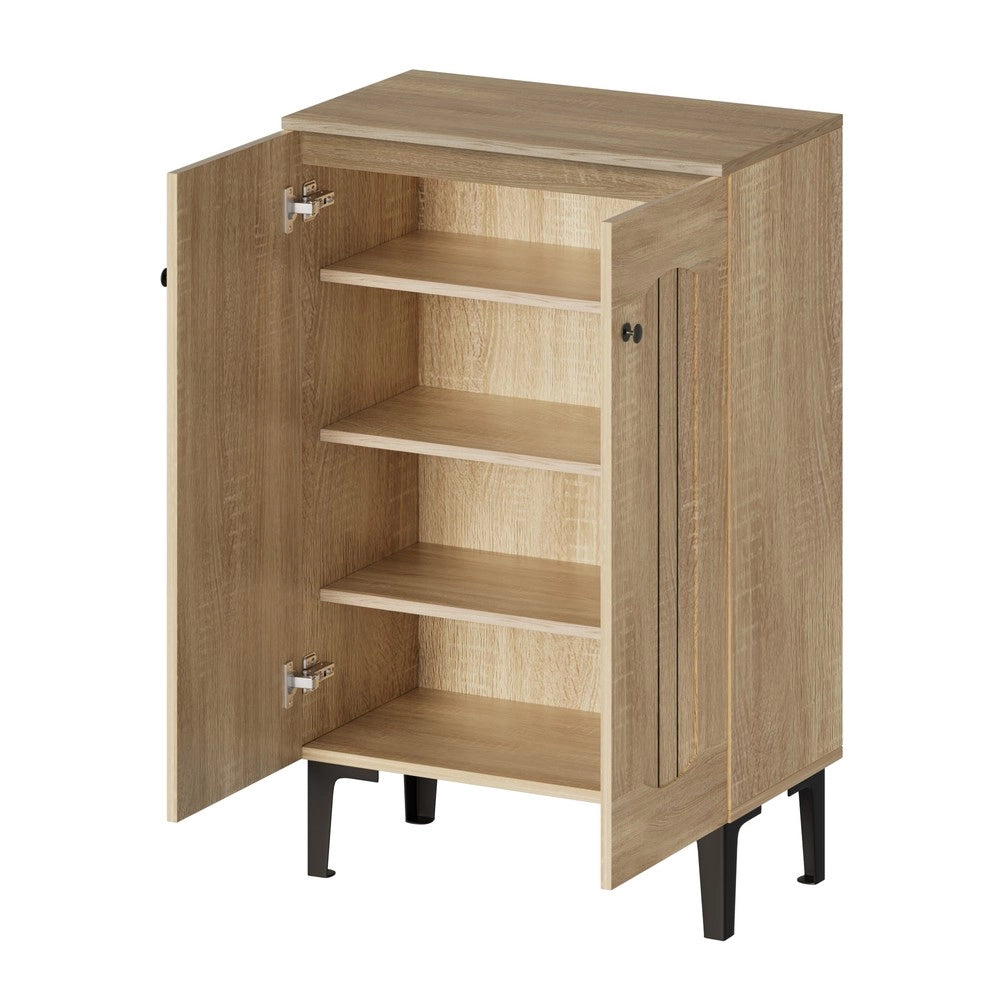 Scarpiera con Ante e Ripiani Multistrato ¨C MINIMAL ¨C Bianco, Salvaspazio, Ingresso