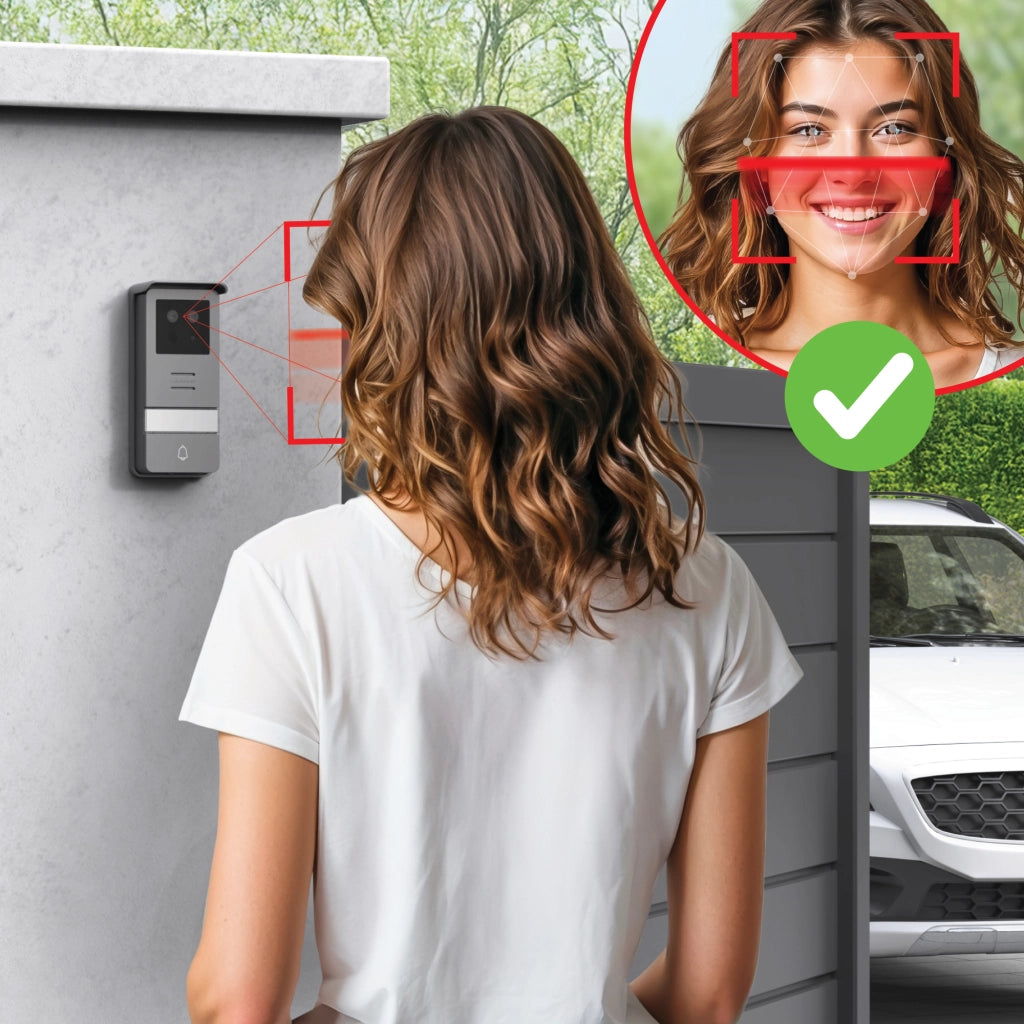 Videocitofono Smart Wi‑Fi 2 Fili con Riconoscimento Facciale – Thomson SmartFace 112278