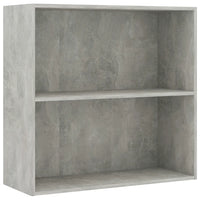 Libreria a 2 Ripiani Grigio Cemento 80x30x76,5 cm in Truciolato cod mxl 59294