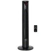 Ventilatore A Colonna Silenzioso Oscillazione 70° Timer 12h 4 Modalità 3 Velocità 45W 31.5 x 31.5 x 96 cm Nero