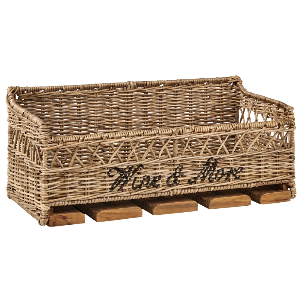 Mensola a muro in rattan metallo teak legno maniglie con porta bicchieri fatto a mano boho naturale decorazione casa decorazione casa