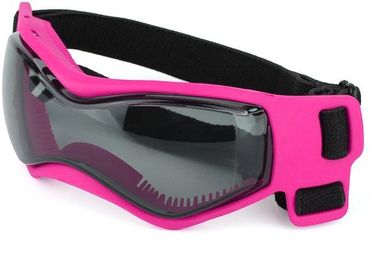 Protezione degli occhi per cani, occhiali per cani, facile da montare, occhiali da vista stile per cani di piccola e media taglia, S, Rosa