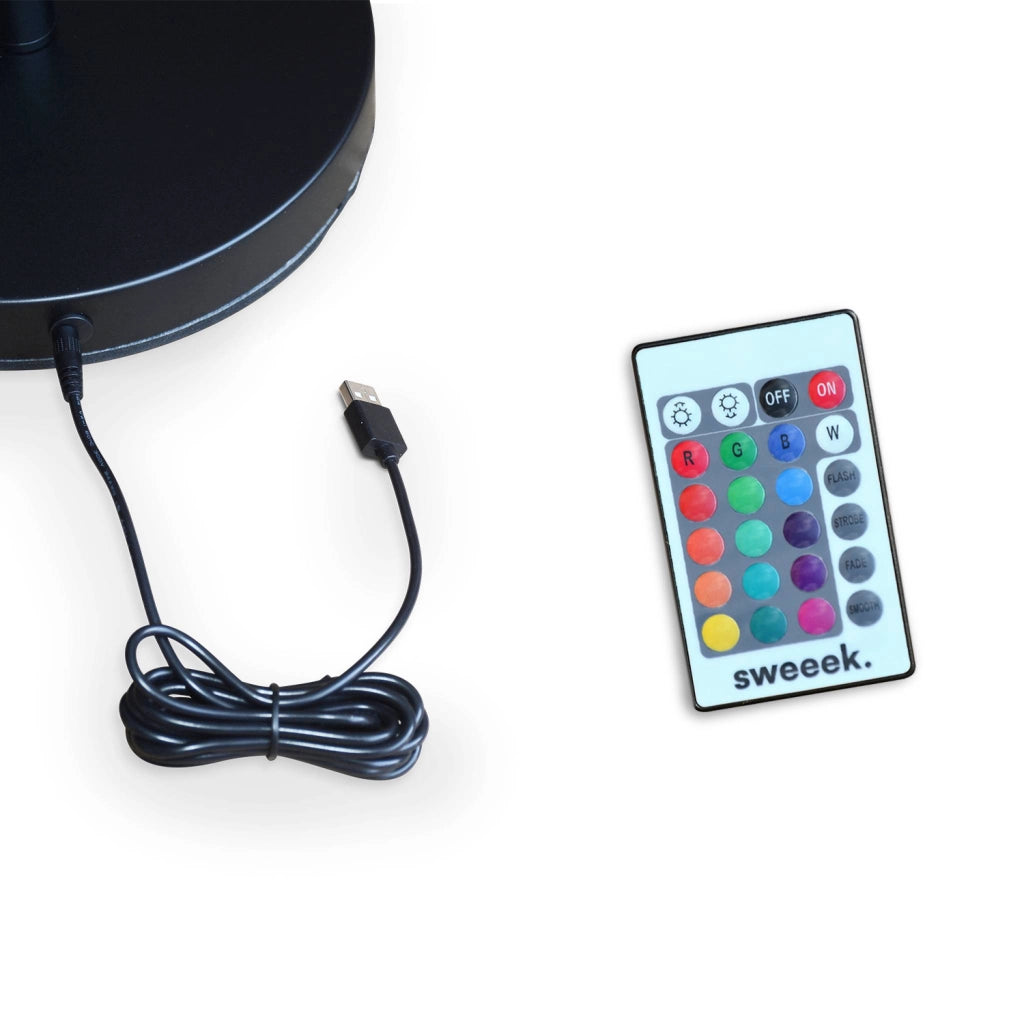 Lampada da terra colore bianco con batteria ricaricabile