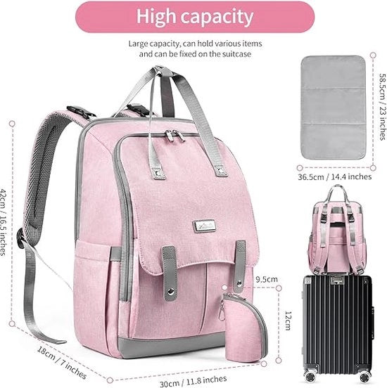 Borsa da Viaggio per Bambini, Borsa da Viaggio per Genitori, Borsa da Viaggio con Asciugamano e Porta Flossette, Impermeabile, Grande Capacità Borsa per Mamme e Papà (Rosso)