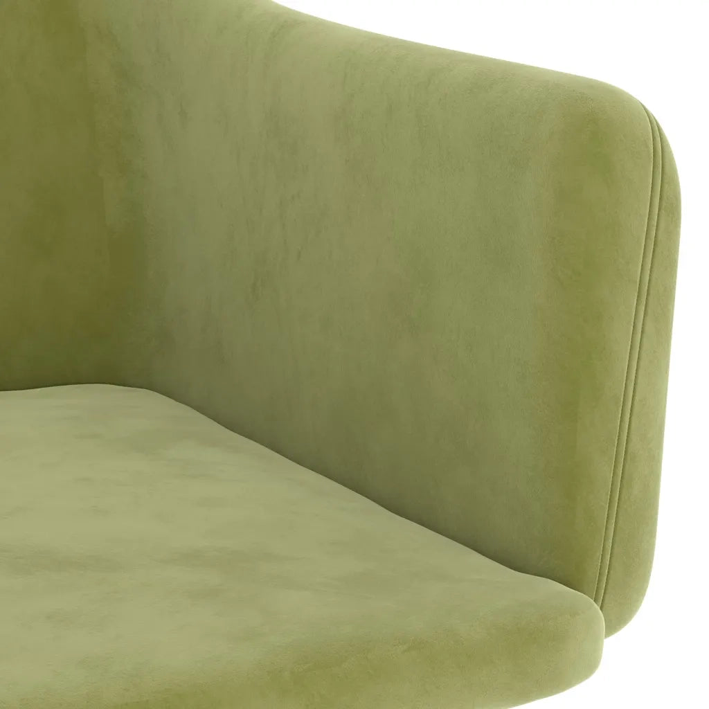 Sedie da Pranzo 2 pz Verde Chiaro in Velluto cod mxl 5805