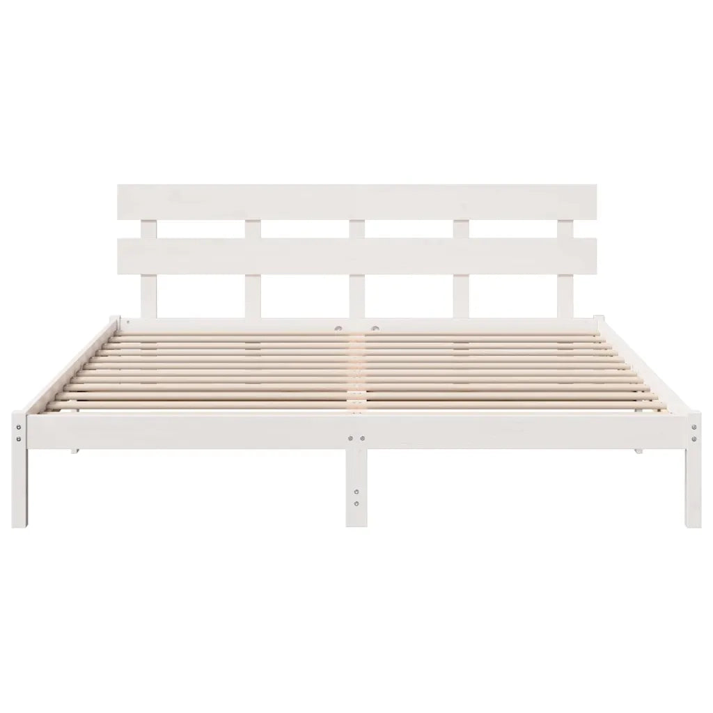 Struttura del letto Bianco 180 x 200 cm Legno massello di pino