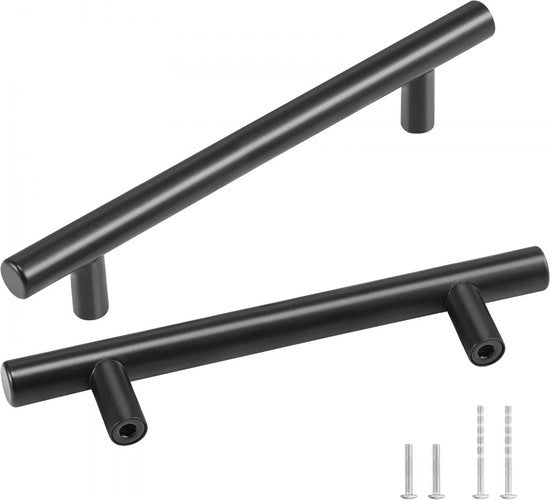 Set di 30 maniglie, maniglie a staffa in acciaio inossidabile, 188 x 12 x 32 mm, maniglia per cucina, distanza tra i cardini 128 mm, maniglia per armadio, spessore delle porte da 1,52 a 2 cm o 1,27 a 4 cm, maniglia per porta, maniglie per carrello