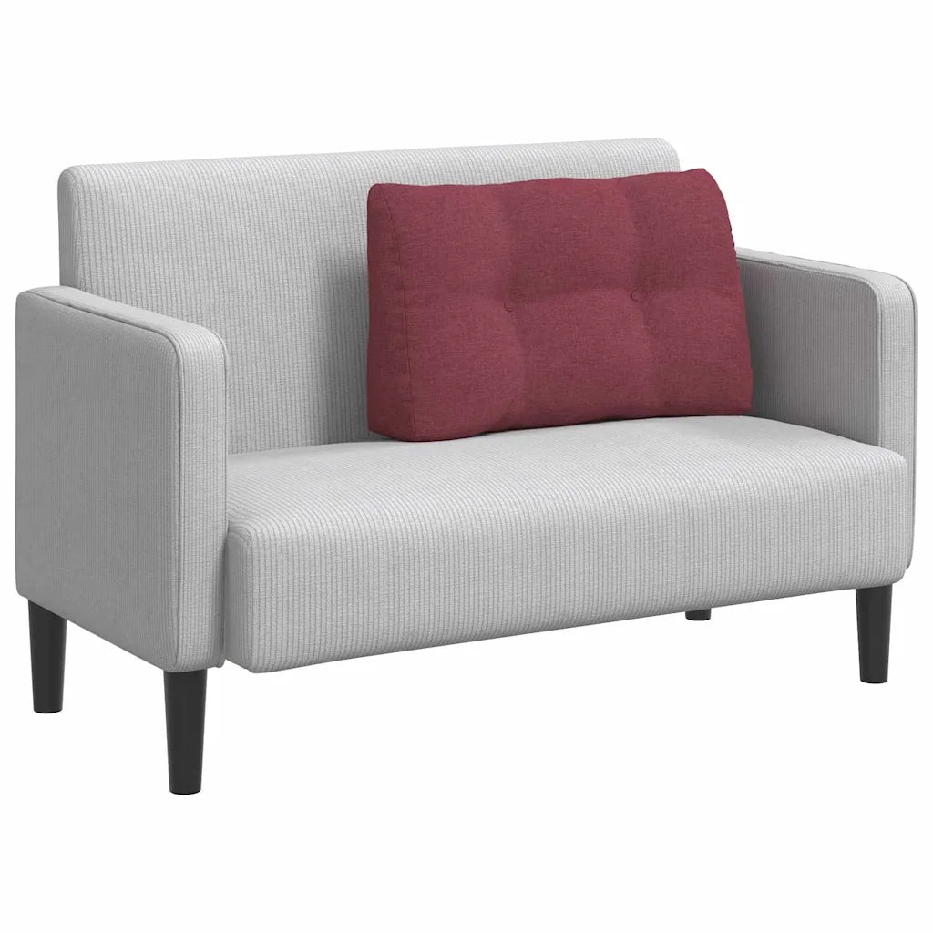 Cuscino per Schiena Rosso Vino 80 x 24 x 50 cm Tessuto 42014415