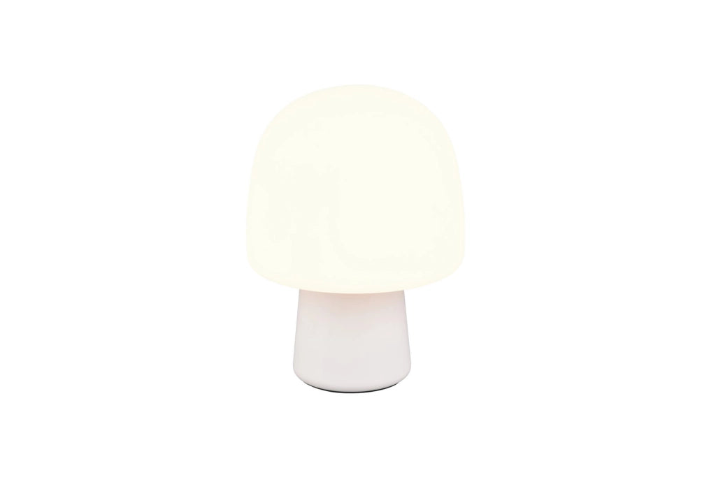 Lampada da tavolo STEEN Trio grigia vetro bianco E14 10W