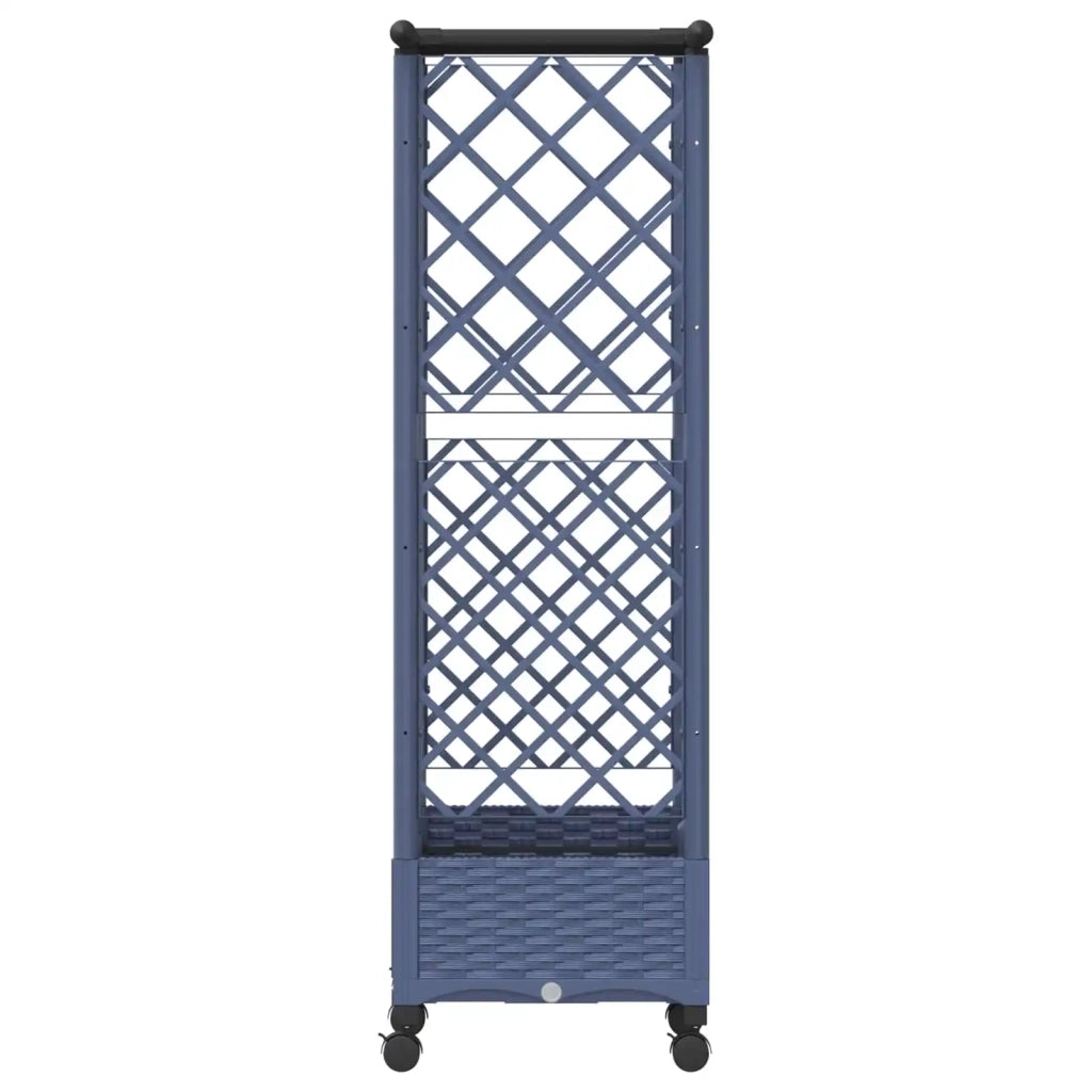 Letto Rialzato con Griglia e Tetto Grigio 124 x 40 x 127 cm PP 3423035