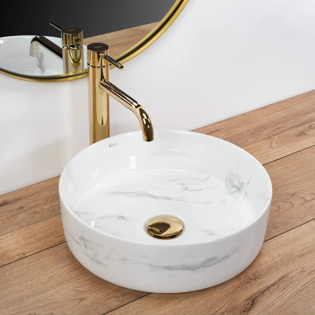 Lavabo Da Appoggio Rea Sami Nature Marble