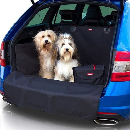 Cassa portabagagli universale per auto familiare - protezione con materassia impermeabile, protezione laterale e protezione paraurti - più borsa a tracolla