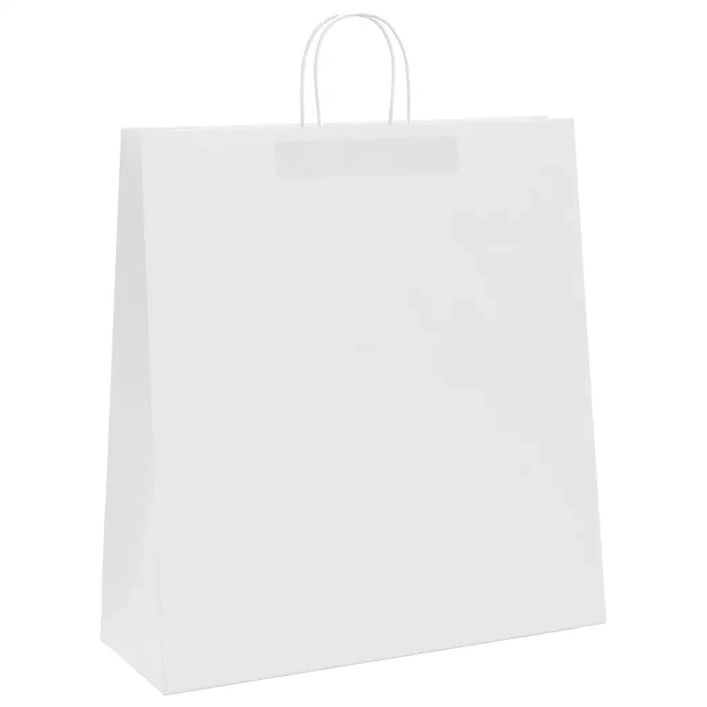 Sacchetti di Carta 250 pz con Manici Bianchi 45x17x48 cm 4101625