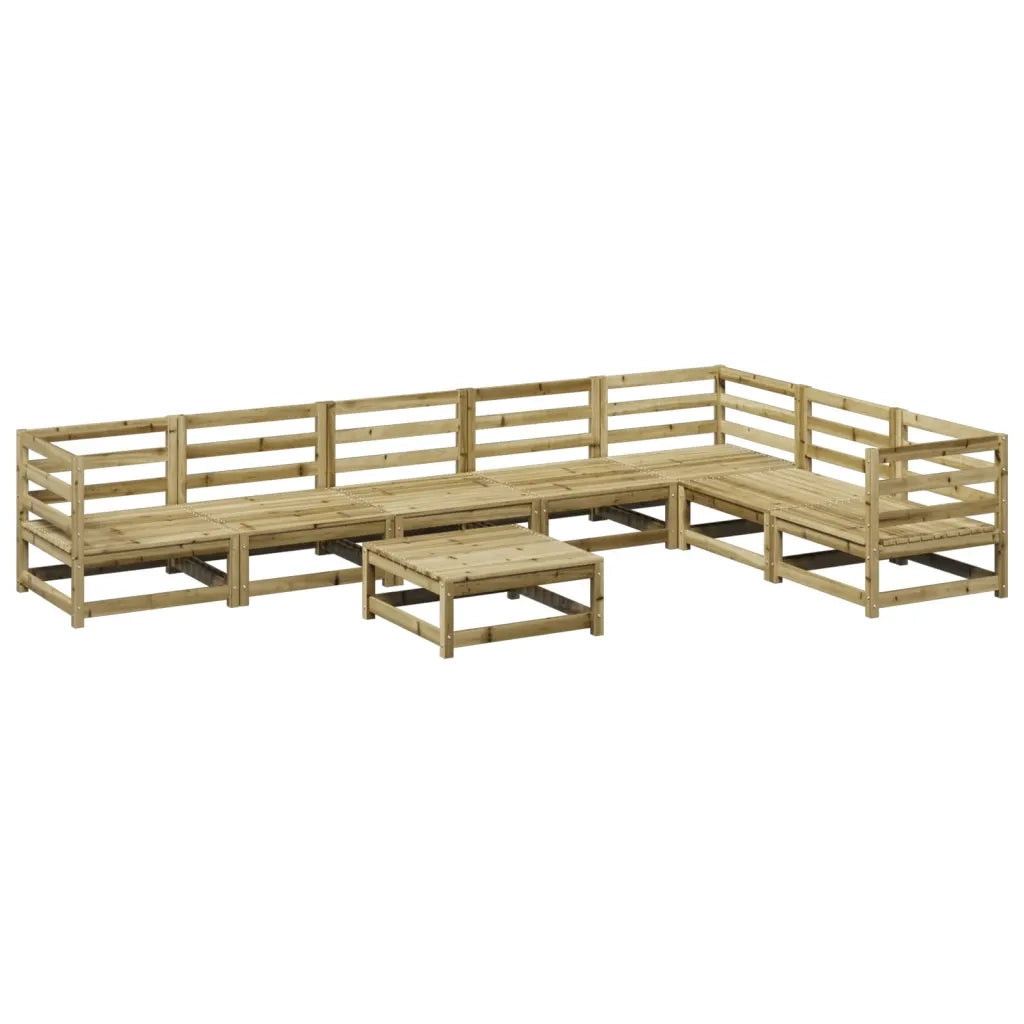 Set Divani da Giardino 8 pz in Legno Impregnato di Pino 3299477