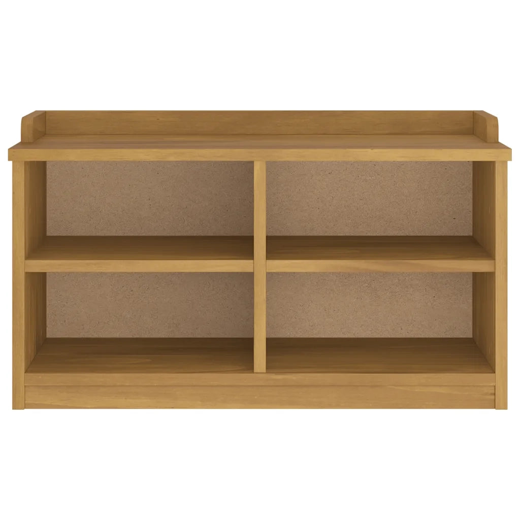 Panca da Corridoio-Sgabello-Panca con Contenitore SANDNES 87x40x50 cm Legno Massello di Pino 949528
