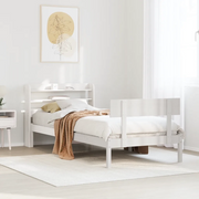 Letto senza Materasso Bianco 90x200 cm Legno Massello di Pino 3306614