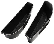 Cassetto di stoccaggio per maniglione porta - Cassetto di stoccaggio con tessuto di cotone rinforzato - Mattonella antiscivolo in silicone - Adatto per V*/W ID.4 ID4 2021 - Funzione perfetta - Antimacchia e anticarro - Passaggio porta