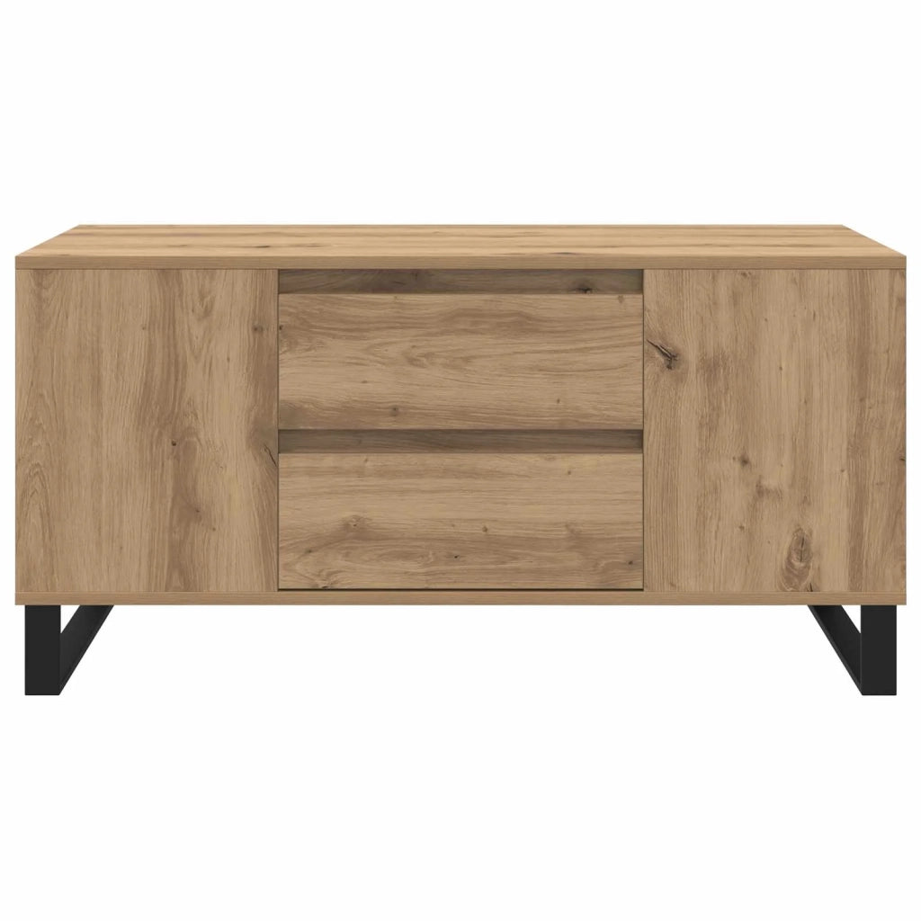 Tavolino da salotto Rovere artigianale 102 x 44,5 x 50 cm