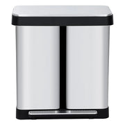 Doppio contenitore in acciaio inox da 72 litri con pedale