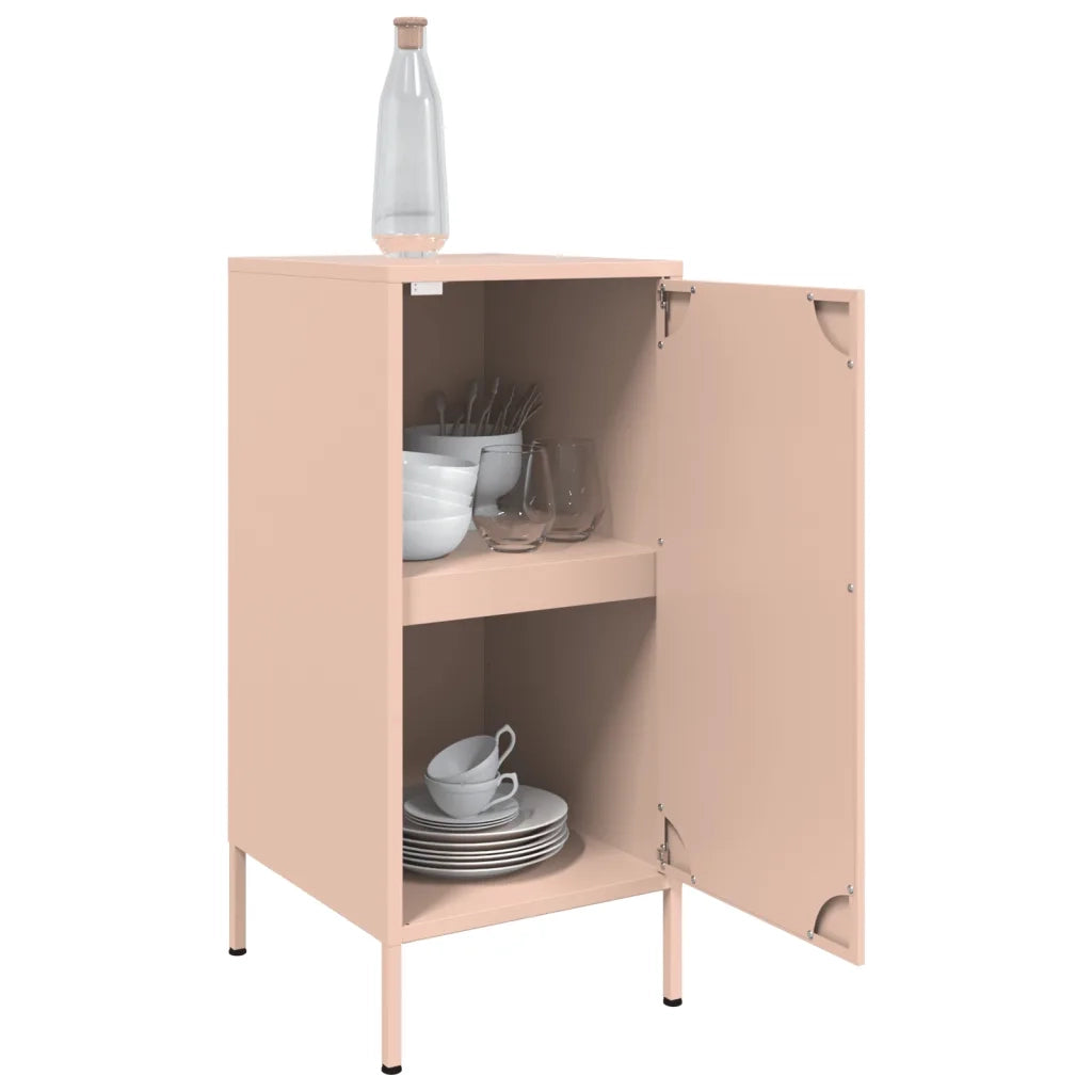 vidaXL Credenza Rosa 36x39x79 cm in Acciaio