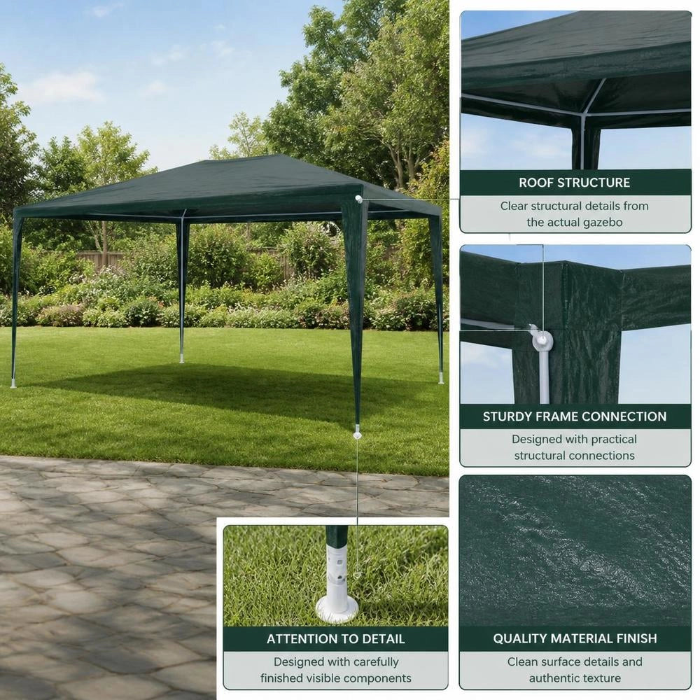 Party Tent 3x4 M PE Green