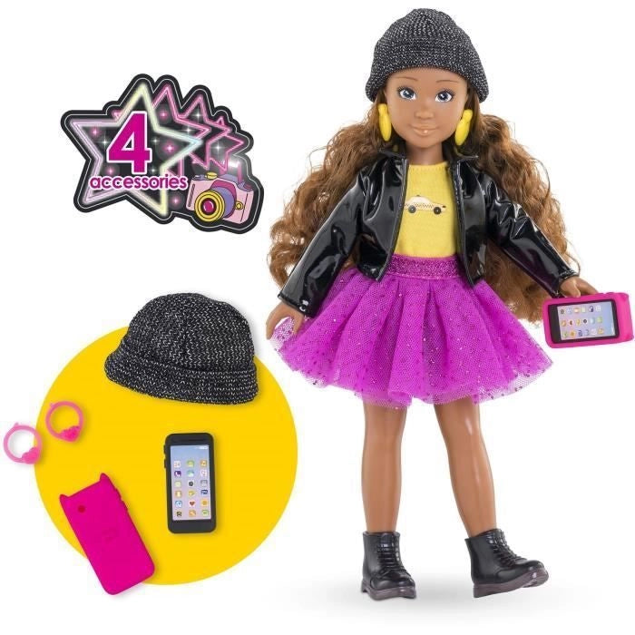 Bambola Fashion - COROLLE - Melody Fashion Week Paris - 28 cm - 4 accessori - Profumo di vaniglia - Dai 4 anni in su
