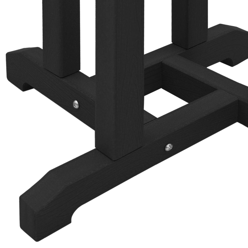 Tavolo Bar Nero 55x55x107 cm HDPE