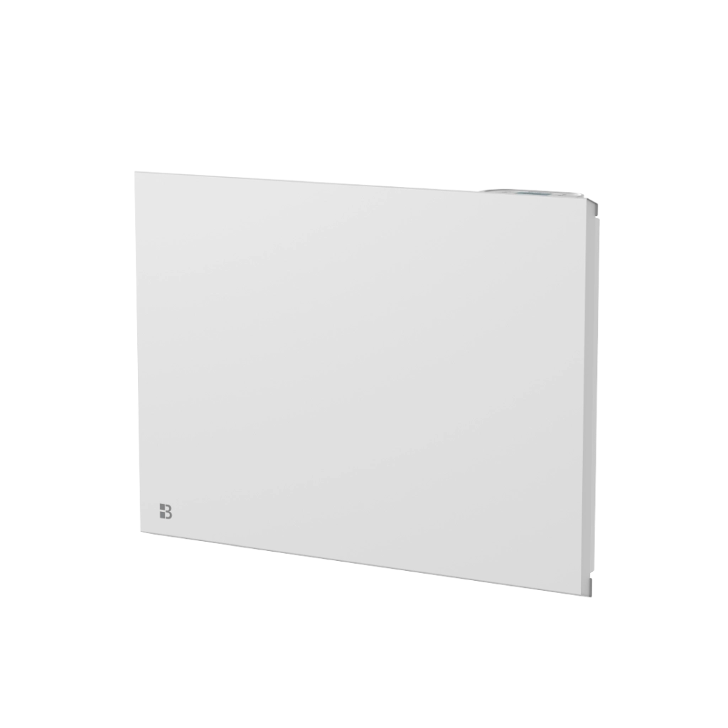 Radiatore elettrico fisso connesso WIFI con inerzia ceramica a secco 1000W NESSA CONNECT orizzontale bianco