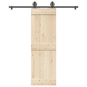 Kit di Binari per Porte Scorrevoli 183 cm Acciaio Nero 4009728