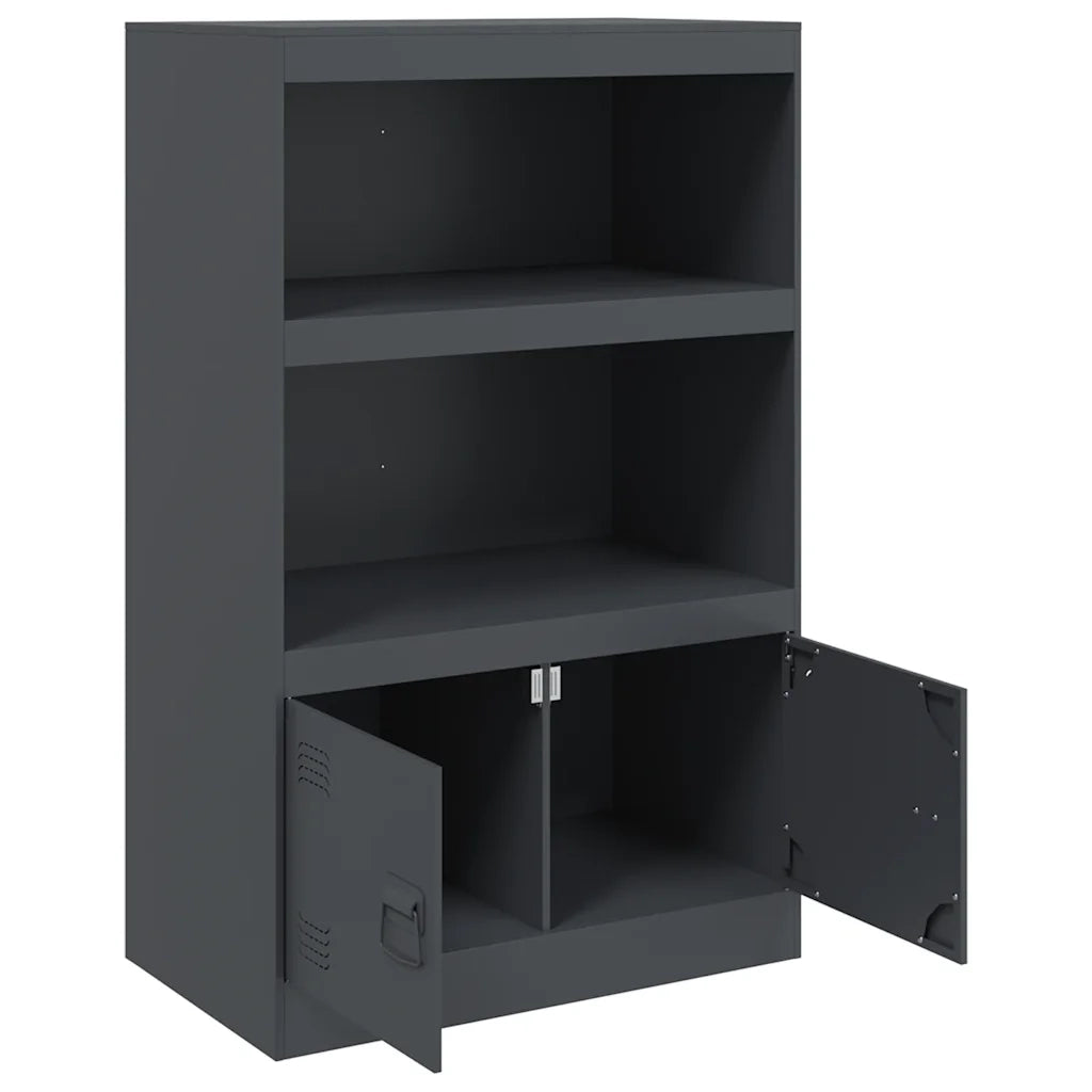 Credenza Antracite 67x39x107 cm in Acciaio 841669