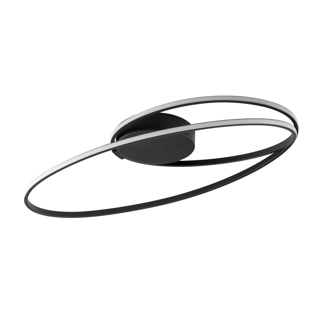 ZMH Lampada da soffitto plafoniera LED moderna ad anello 36W per soggiorno interni