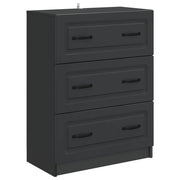 Mobile con Cassetti Nero 66 x 34,5 x 87 cm Legno ingegnerizzato 895756