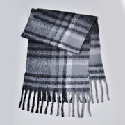Nuova sciarpa a quadri spessa, elegante e calda, sciarpa lunga con nappe per uomo e donna, perfetta per le coppie.