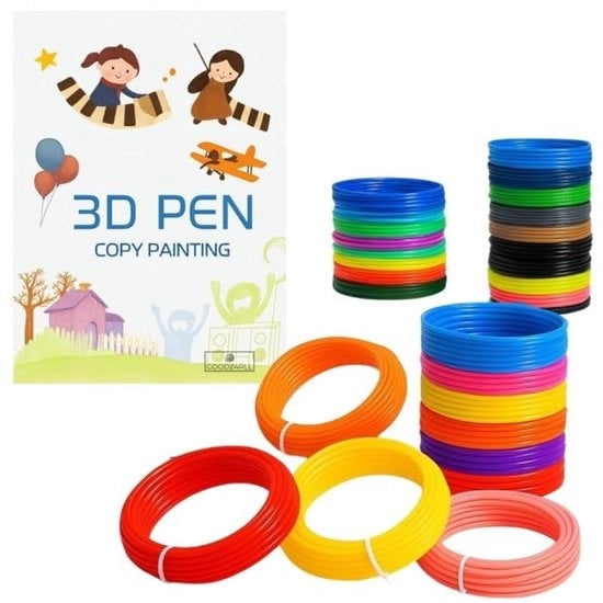 Filamento PLA 300 Metri per Penna 3D - 40 Schemi - Carta di Riciclo - Oltre 40 Progetti di DIY e Creatività - Filamento per Penna 3D 

Specifiche tecniche:
- Materiale: PLA
- Lunghezza: 300 Metri
- Modello: 40 Schemi inclusi