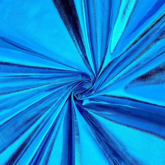 Stoffa di hologramma in metallo - 3,6 metri - 150 cm di larghezza - tessuto lucido - DIY per cucire - decorazione per costumi