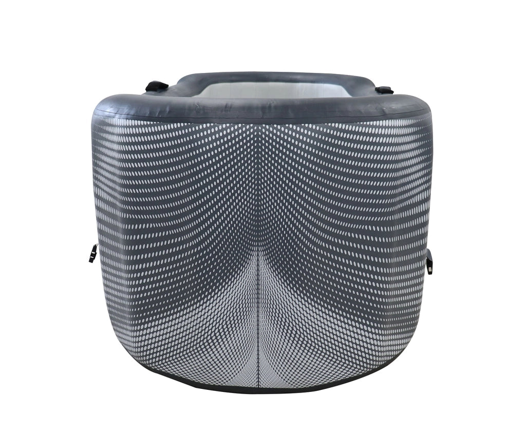 Piscina in Drop Stitch per Bagni di Ghiaccio con Kit Chiller 170x92x67A cm NetSpa Jarvi Grigio