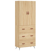 Credenza | Madia | Buffet da pranzo | Armadio da pranzo Rovere Sonoma 69,5x34x180 cm in Legno Multistrato