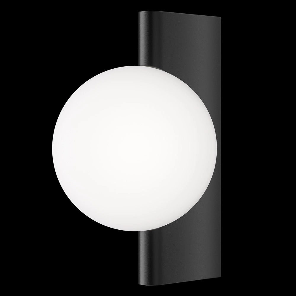 Maytoni applique contemporanea Avant-garde 1 luce G9 nero metallo diffusore bianco