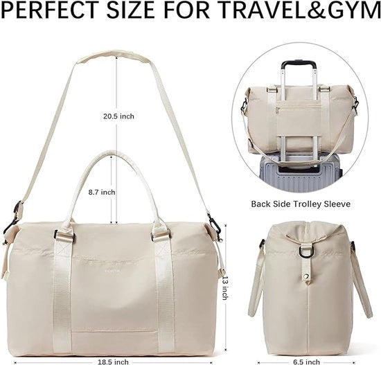 Borsa a mano Weekend bag Borsa impermeabile Borsa da viaggio Borsa fitness Borsa per allenamento per donna da utilizzare in palestra e per viaggi