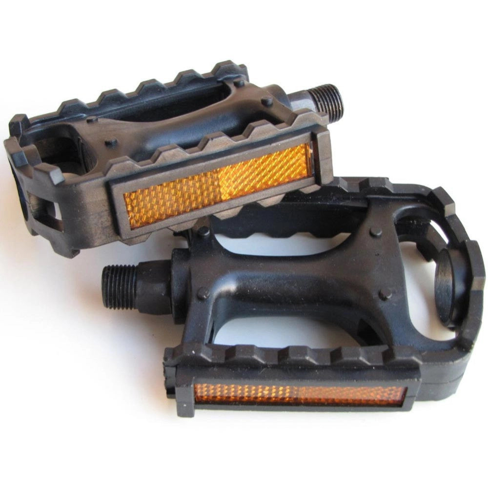 Trade Shop - Pedali Per Bicicletta Set 2 Pezzi Standard Con Catarifrangenti Universali -