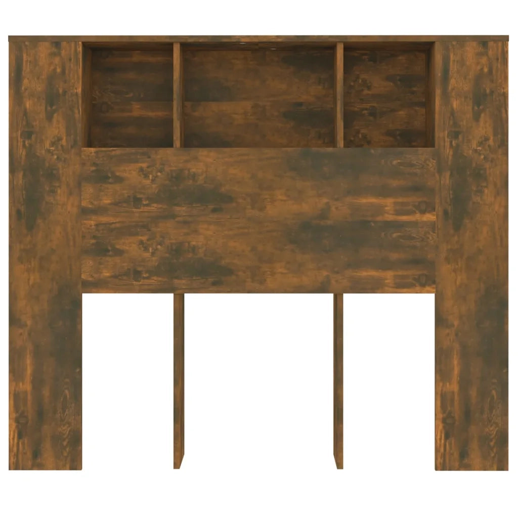 Testiera con Scomparti Rovere Fumo 120x18,5x102,5 cm 817267